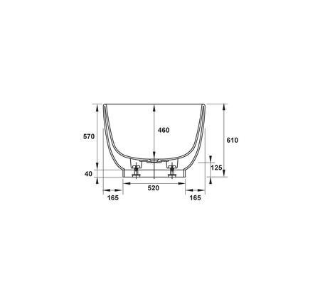 Bồn tắm độc lập Luv 588.45.730